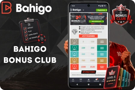 Bahigo Bonus Club mit Punktesystem, Levelaufstieg und Cash-Preisen für Sportwetten und Casino in der Schweiz