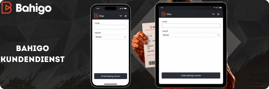 Kundendienst rund um die Uhr bei Bahigo per Live-Chat und E-Mail für schnelle Unterstützung in der Schweiz