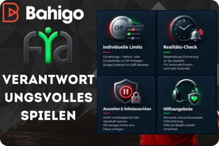 Verantwortungsvolles Spielen bei Bahigo mit individuellen Limits, Realitäts-Check und Spielerschutz in der Schweiz